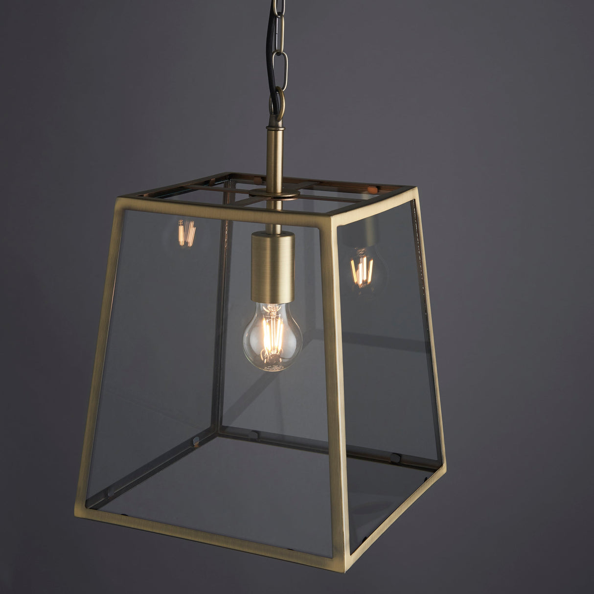 Endon Hurst Pendant Antique Brass –  from Amos Lighting + Home