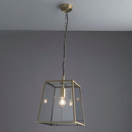 Endon Hurst Pendant Antique Brass –  from Amos Lighting + Home