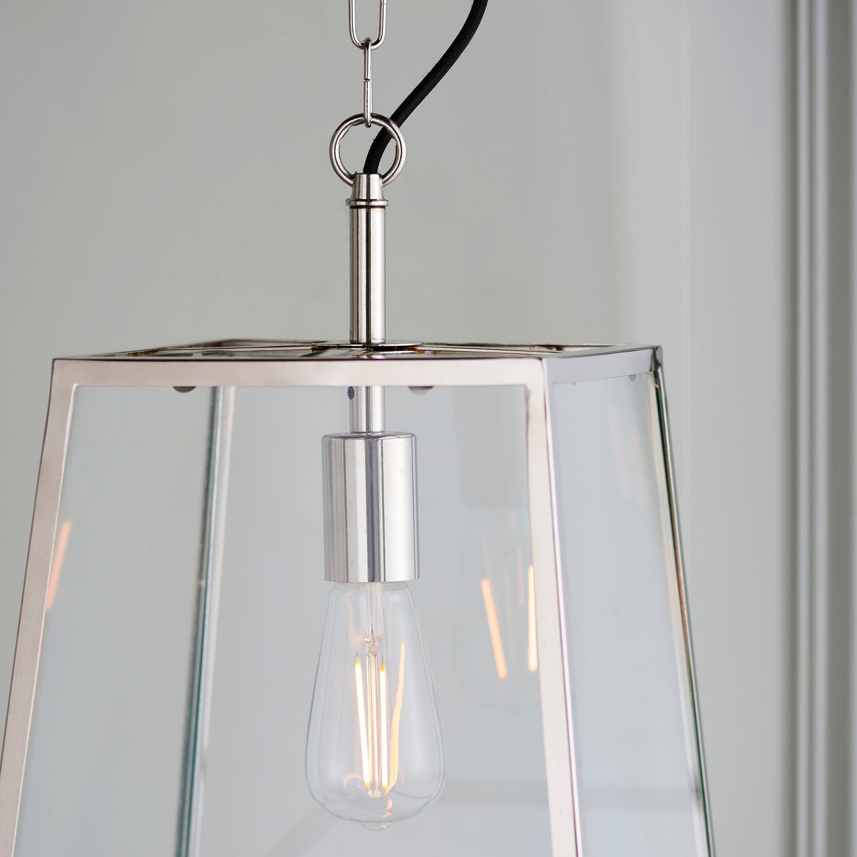 Endon Hurst Pendant Bright Nickel –  from Amos Lighting + Home