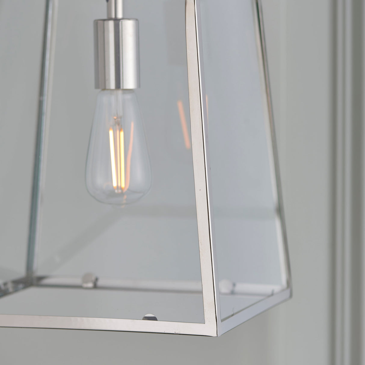 Endon Hurst Pendant Bright Nickel –  from Amos Lighting + Home