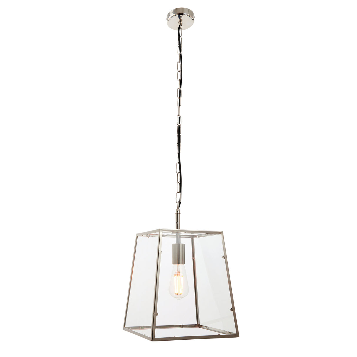 Endon Hurst Pendant Bright Nickel –  from Amos Lighting + Home