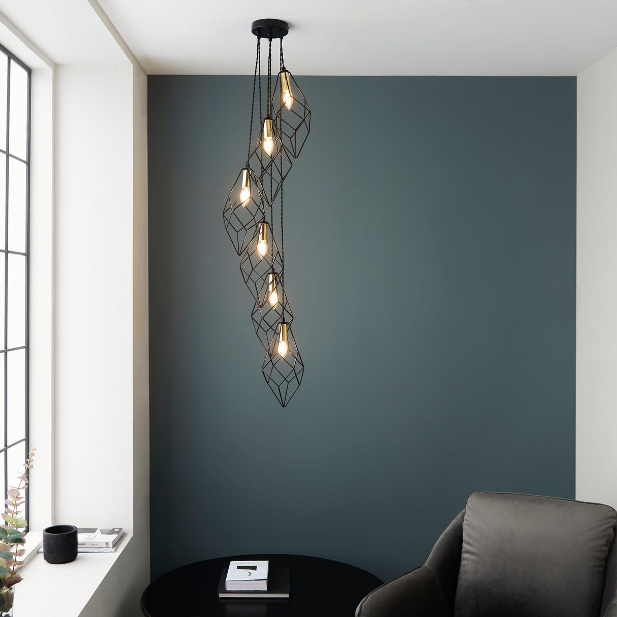 Amos Jaxon 6lt Cluster Pendant –  from Amos Lighting + Home