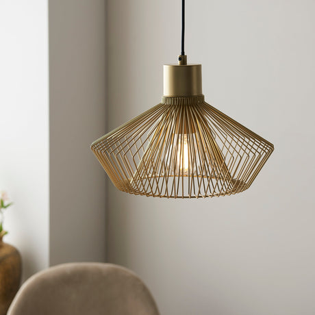 Endon Kimberley Pendant Polished Gold –  from Amos Lighting + Home