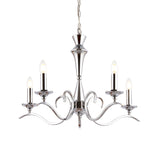 Endon Kora 5lt Chandelier Chrome –  from Amos Lighting + Home