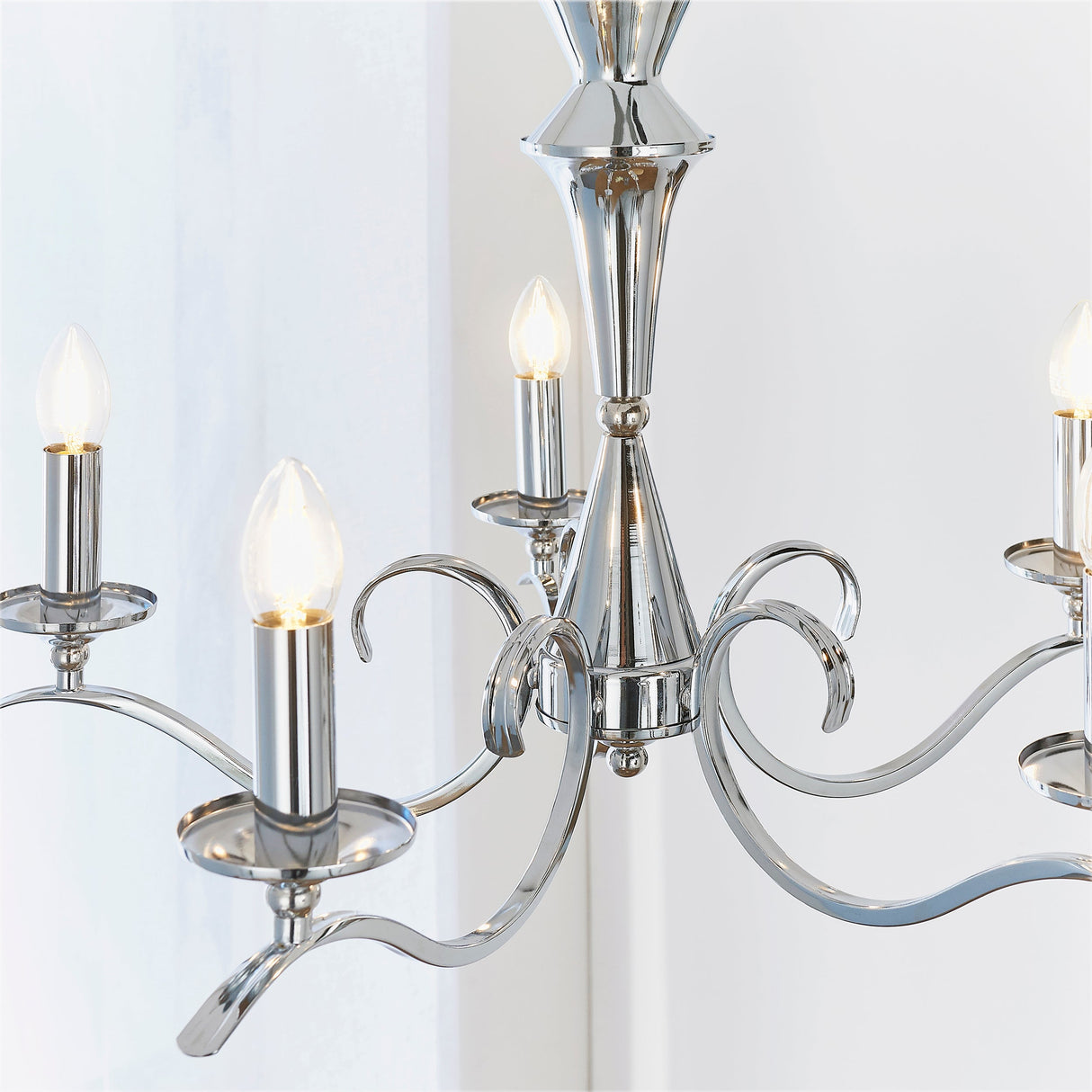 Endon Kora 5lt Chandelier Chrome –  from Amos Lighting + Home