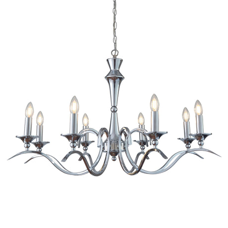 Endon Kora 8lt Chandelier Chrome –  from Amos Lighting + Home