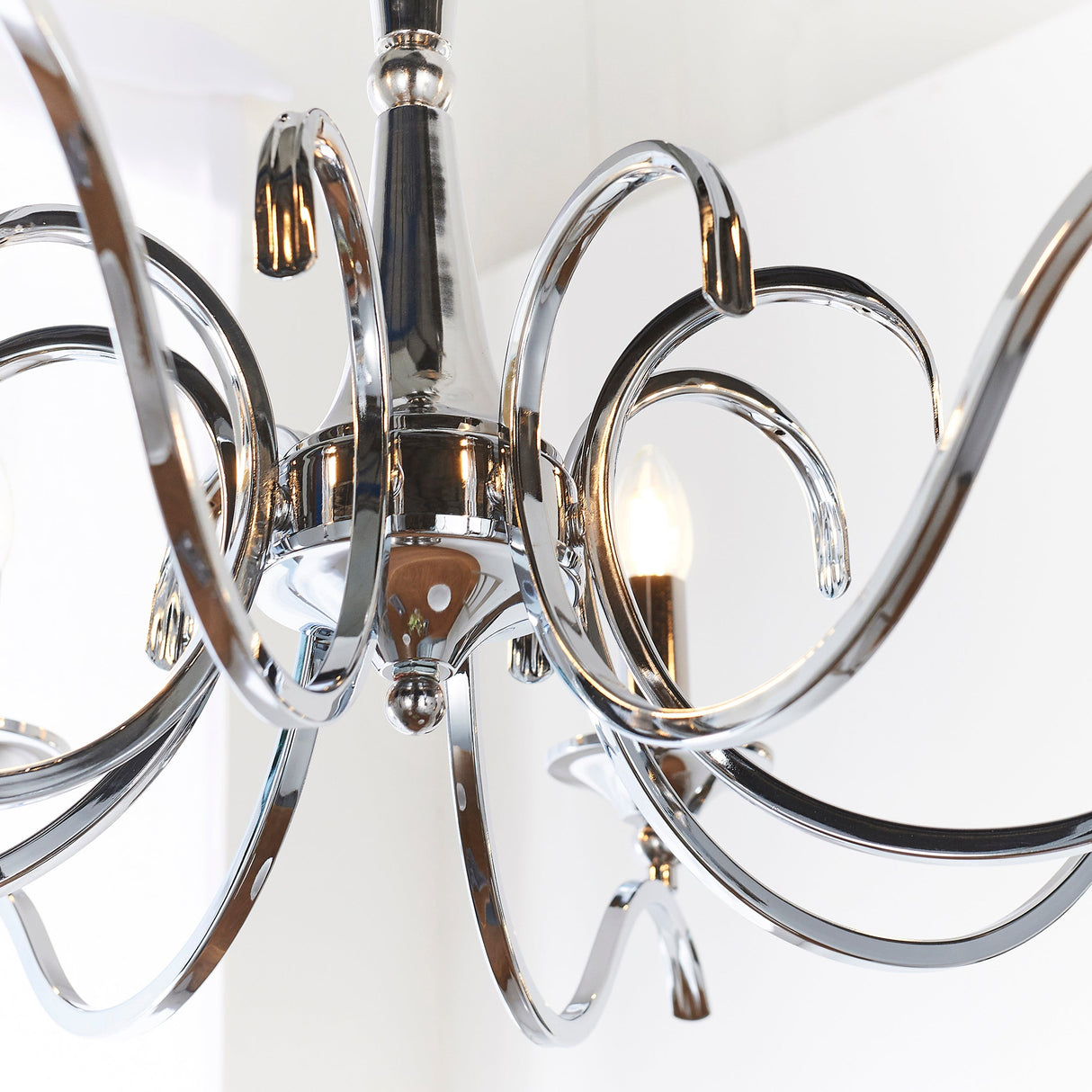 Endon Kora 8lt Chandelier Chrome –  from Amos Lighting + Home