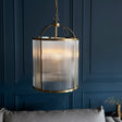 Amos Lambeth Ribbed 4lt Lantern Antique Brass –  from Amos Lighting + Home