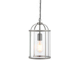 Amos Lambeth Single Lantern Satin Nickel –  from Amos Lighting + Home