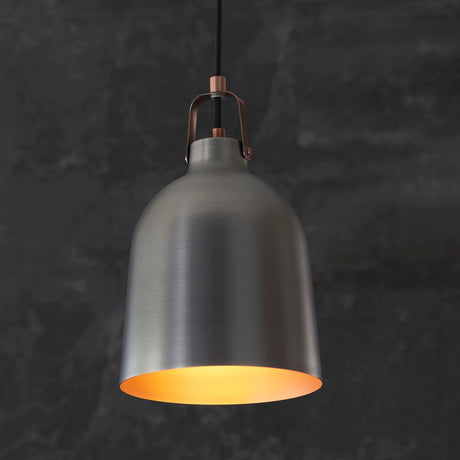 Amos Lazenby Pendant Aged Pewter & Aged Copper –  from Amos Lighting + Home