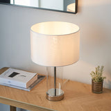 Amos Lessinar Touch Table Lamp Nickel Small –  from Amos Lighting + Home