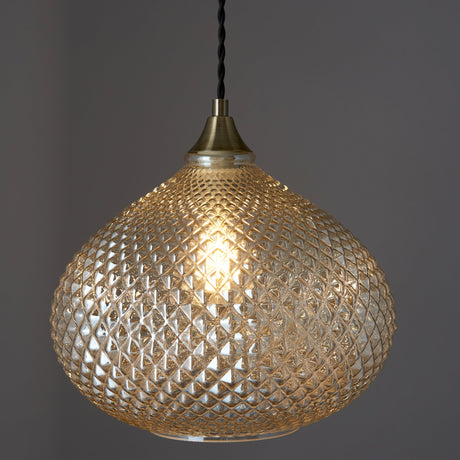 Endon Livia Pendant Champagne Glass –  from Amos Lighting + Home