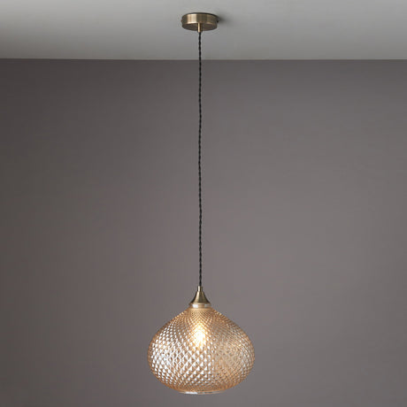 Endon Livia Pendant Champagne Glass –  from Amos Lighting + Home