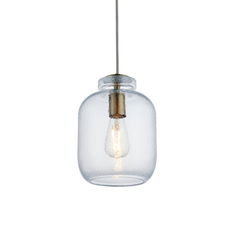 Amos Lyra Pendant Clear Textured Glass –  from Amos Lighting + Home