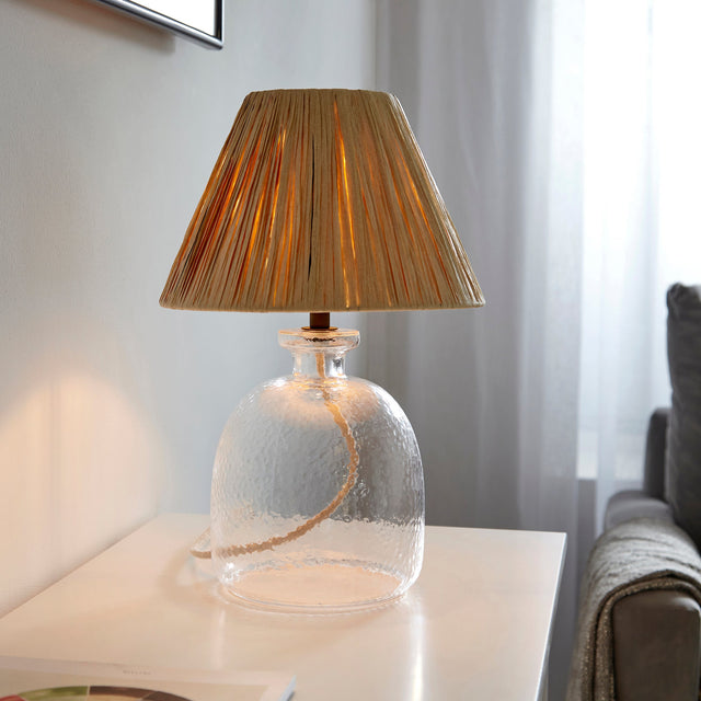 Amos Lyra Raffia Table Lamp –  from Amos Lighting + Home