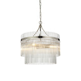 Amos Marietta 3lt Chandelier Bright Nickel –  from Amos Lighting + Home