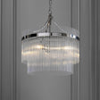 Amos Marietta 3lt Chandelier Bright Nickel –  from Amos Lighting + Home