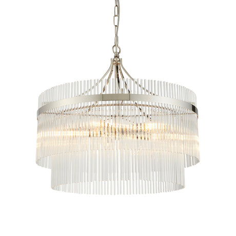 Amos Marietta 5lt Chandelier Bright Nickel –  from Amos Lighting + Home