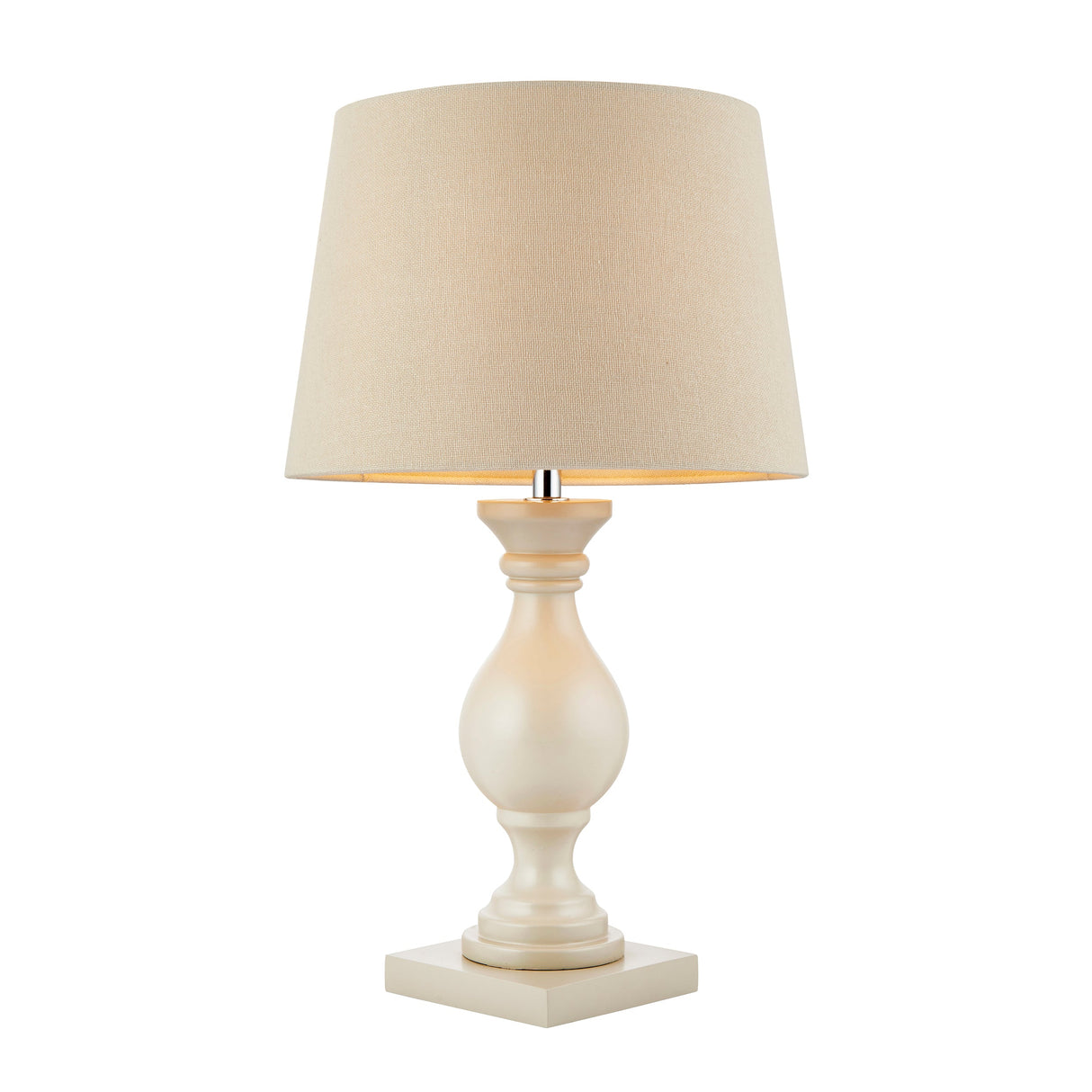 Amos Marsham Wooden Table Lamp Ivory –  from Amos Lighting + Home