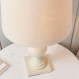 Amos Marsham Wooden Table Lamp Ivory –  from Amos Lighting + Home