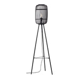 Amos Perranwell Bamboo Floor Lamp Black –  from Amos Lighting + Home