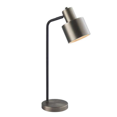 Endon Mayfield Table Lamp Brushed Silver –  from Amos Lighting + Home