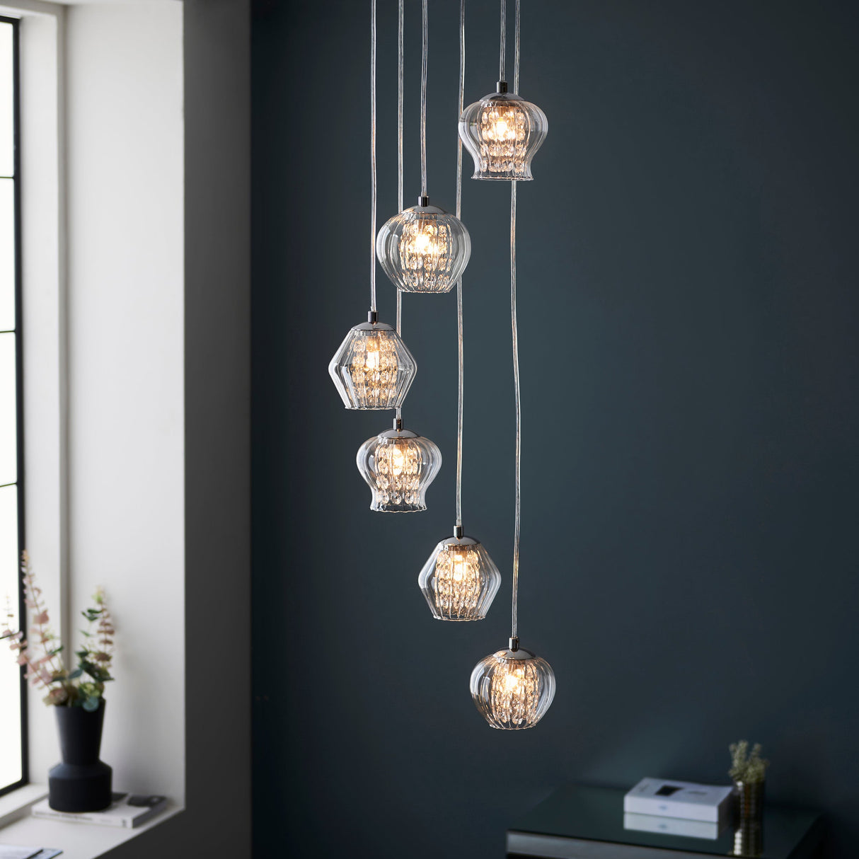 Amos Mesmer 6lt Cluster Pendant –  from Amos Lighting + Home