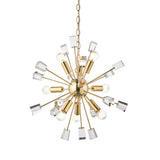 Amos Miro 9lt Chandelier Satin Brass –  from Amos Lighting + Home