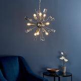 Amos Miro 9lt Chandelier Satin Nickel –  from Amos Lighting + Home