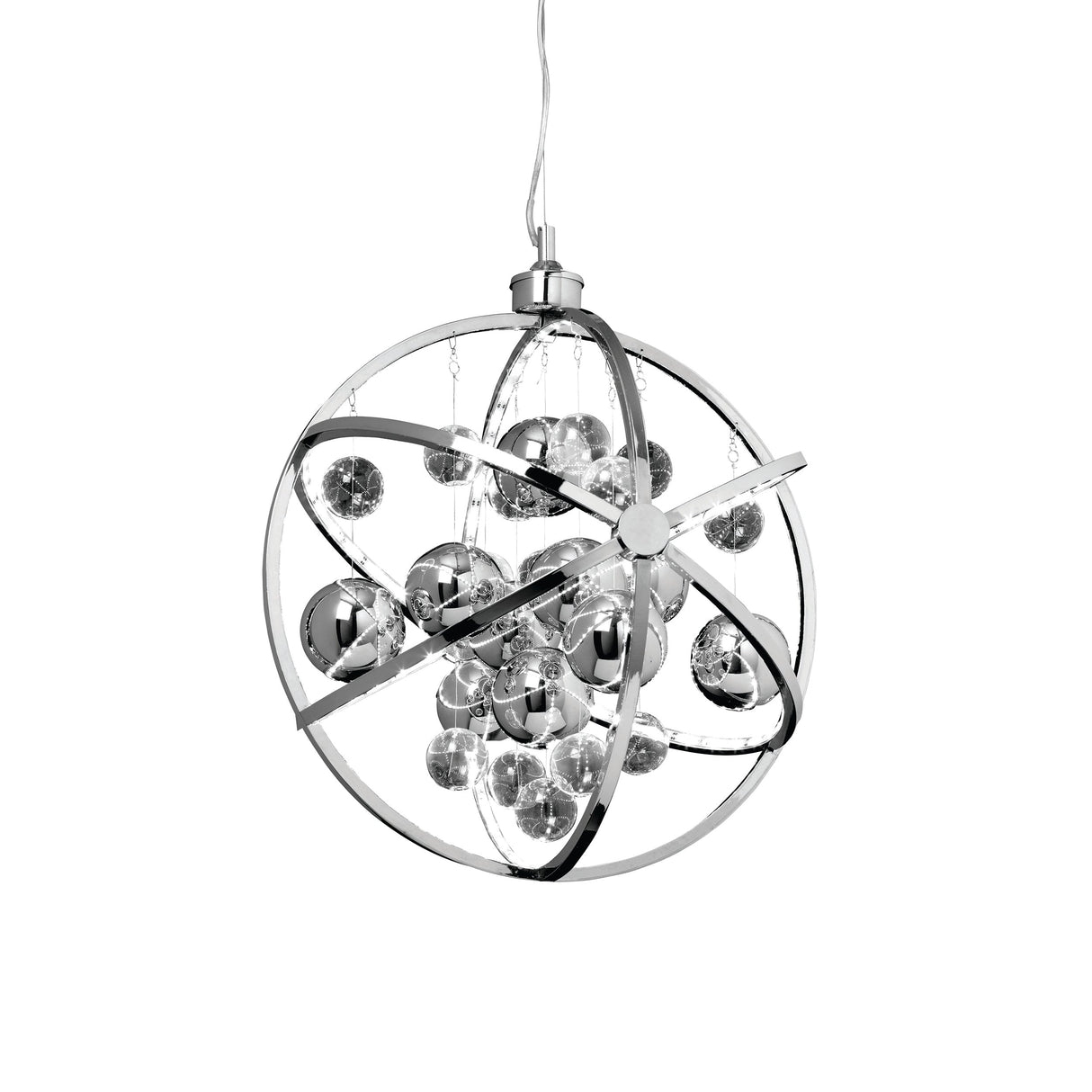 Endon Muni LED Pendant Chrome Large –  from Amos Lighting + Home