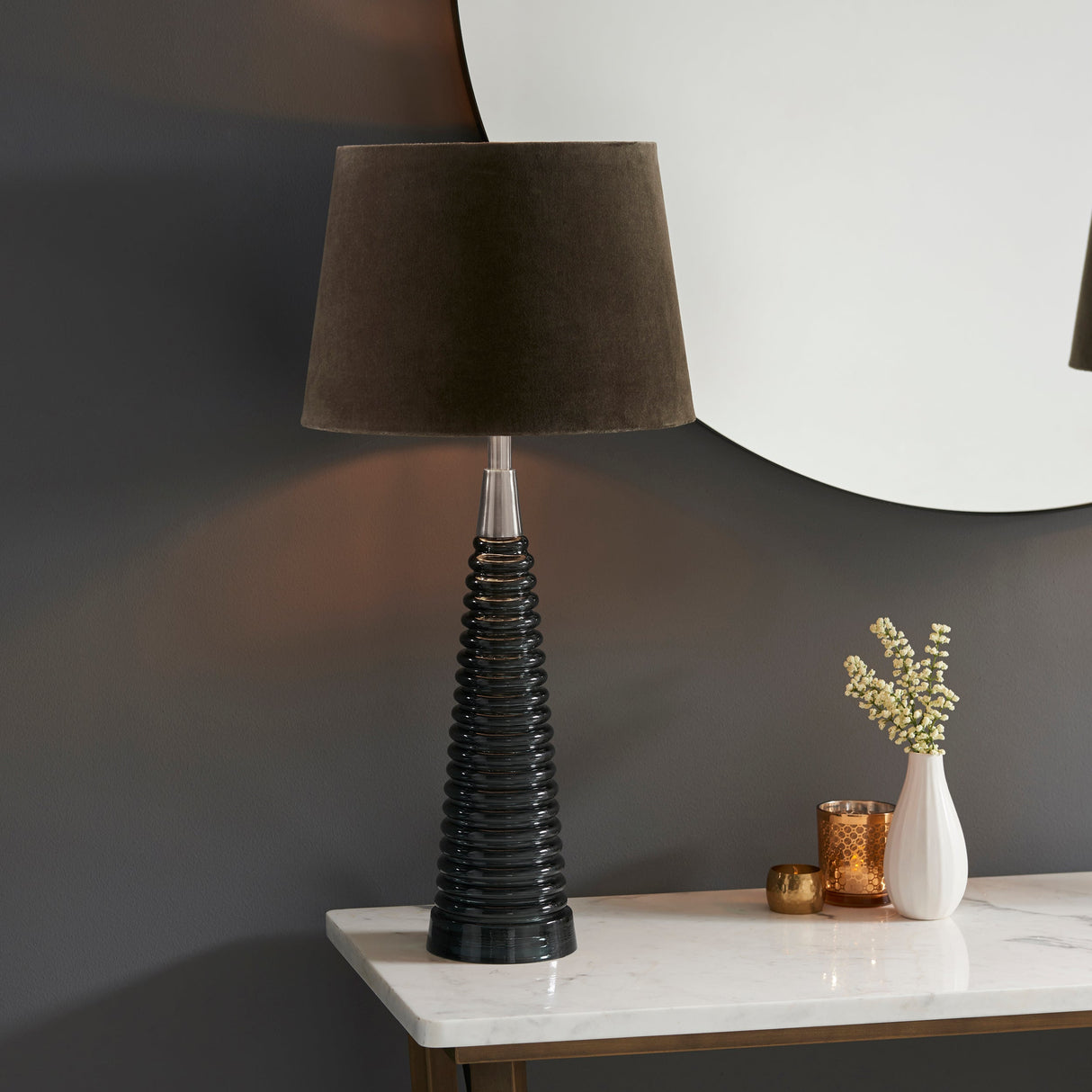 Amos Naia Table Lamp Grey –  from Amos Lighting + Home