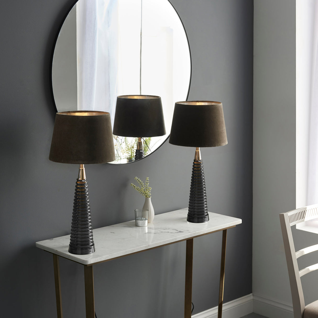 Amos Naia Table Lamp Grey –  from Amos Lighting + Home