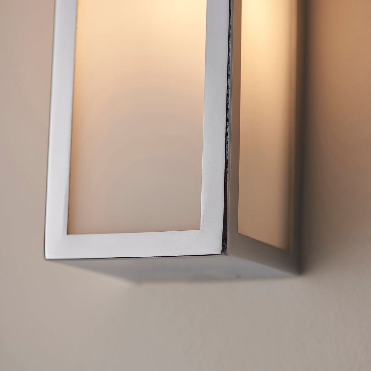 Endon Newham Bathroom Wall Light Opal Large –  from Amos Lighting + Home