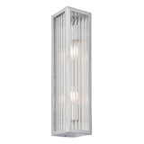 Endon Newham Bathroom Wall Light Ribbed Large –  from Amos Lighting + Home