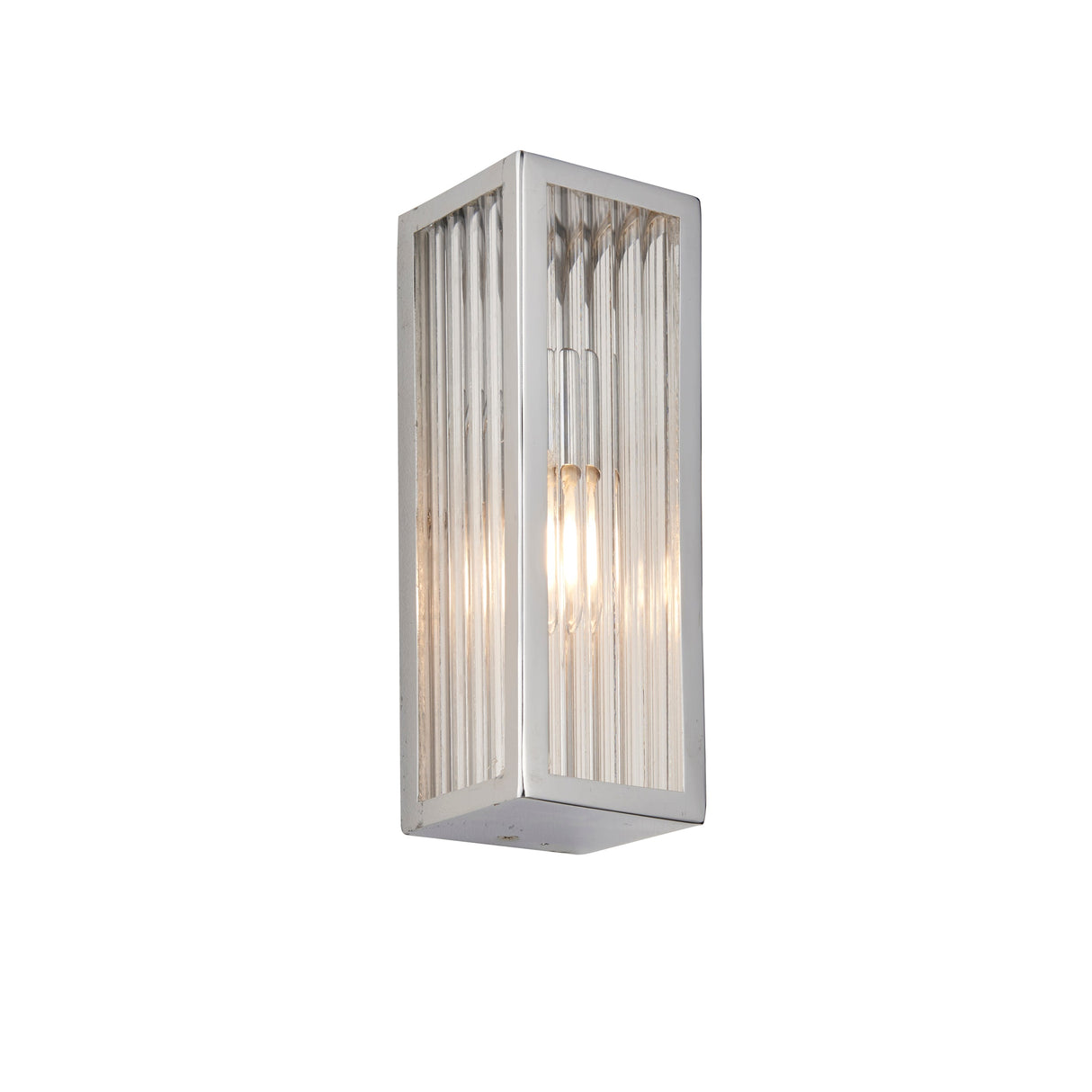 Endon Newham Bathroom Wall Light Ribbed Small –  from Amos Lighting + Home