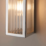 Endon Newham Bathroom Wall Light Ribbed Small –  from Amos Lighting + Home