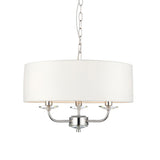 Amos Nixon 3lt Pendant Bright Nickel –  from Amos Lighting + Home