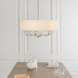 Amos Nixon 6lt Pendant Brass –  from Amos Lighting + Home