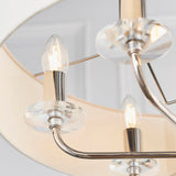 Amos Nixon 6lt Pendant Bright Nickel –  from Amos Lighting + Home