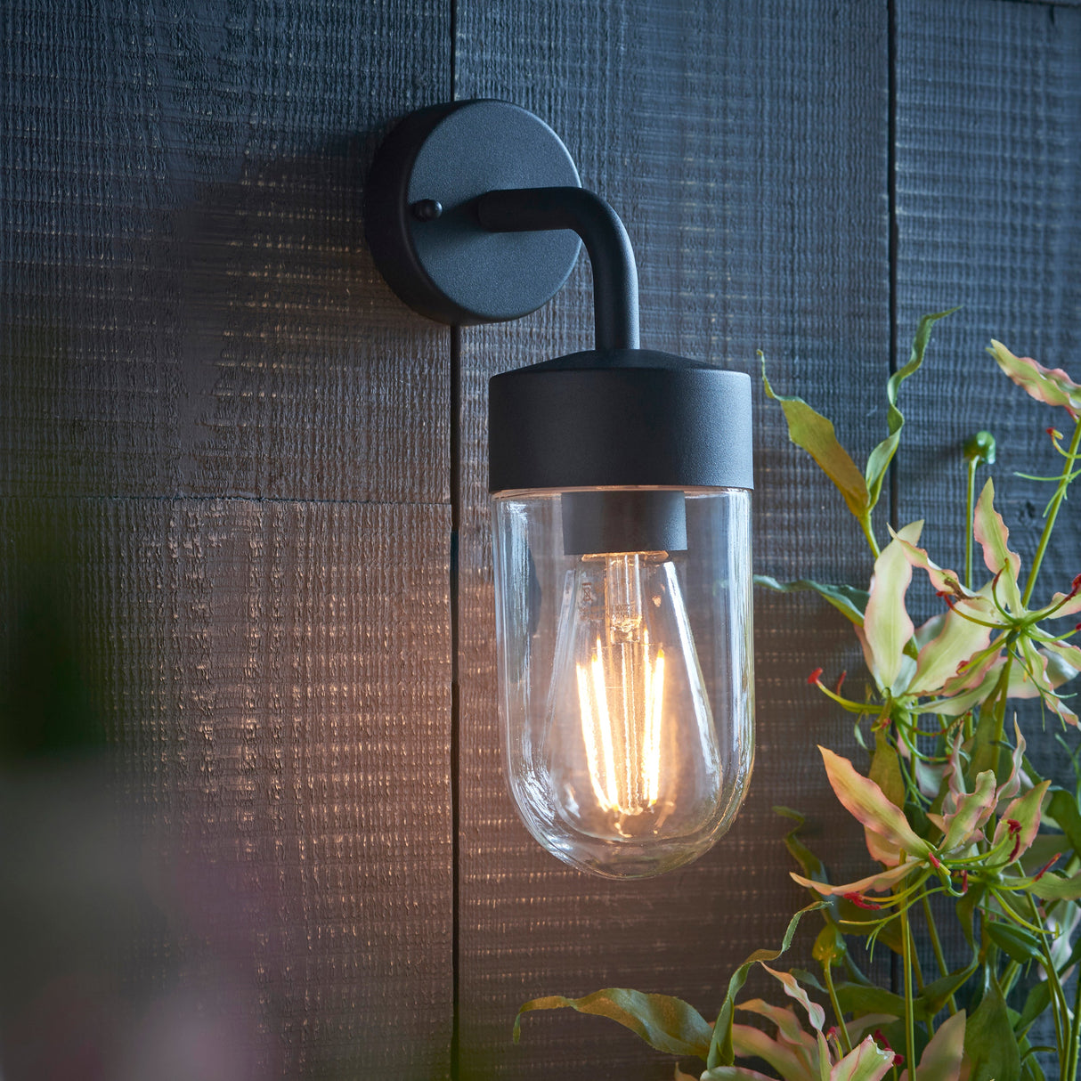 Endon North Outdoor Wall Light Black –  from Amos Lighting + Home