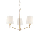 Endon Ortona 3lt Pendant Antique Brass –  from Amos Lighting + Home