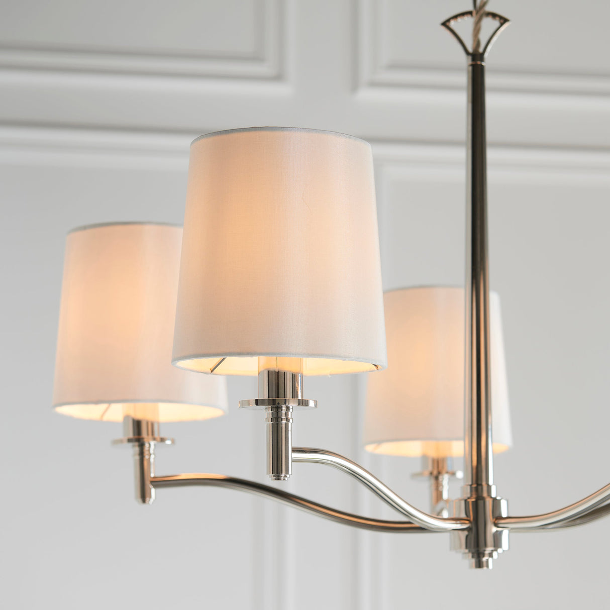 Endon Ortona 5lt Pendant Nickel –  from Amos Lighting + Home