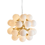 Amos Oscar 28lt Modern Chandelier Satin Brass –  from Amos Lighting + Home