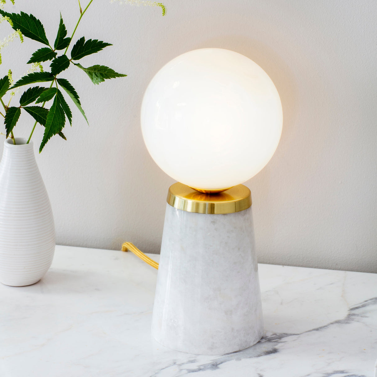 Amos Otto Table Lamp Gloss Marble –  from Amos Lighting + Home