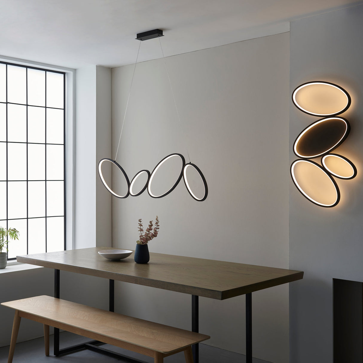 Amos Ovals Flush Ceiling Light –  from Amos Lighting + Home