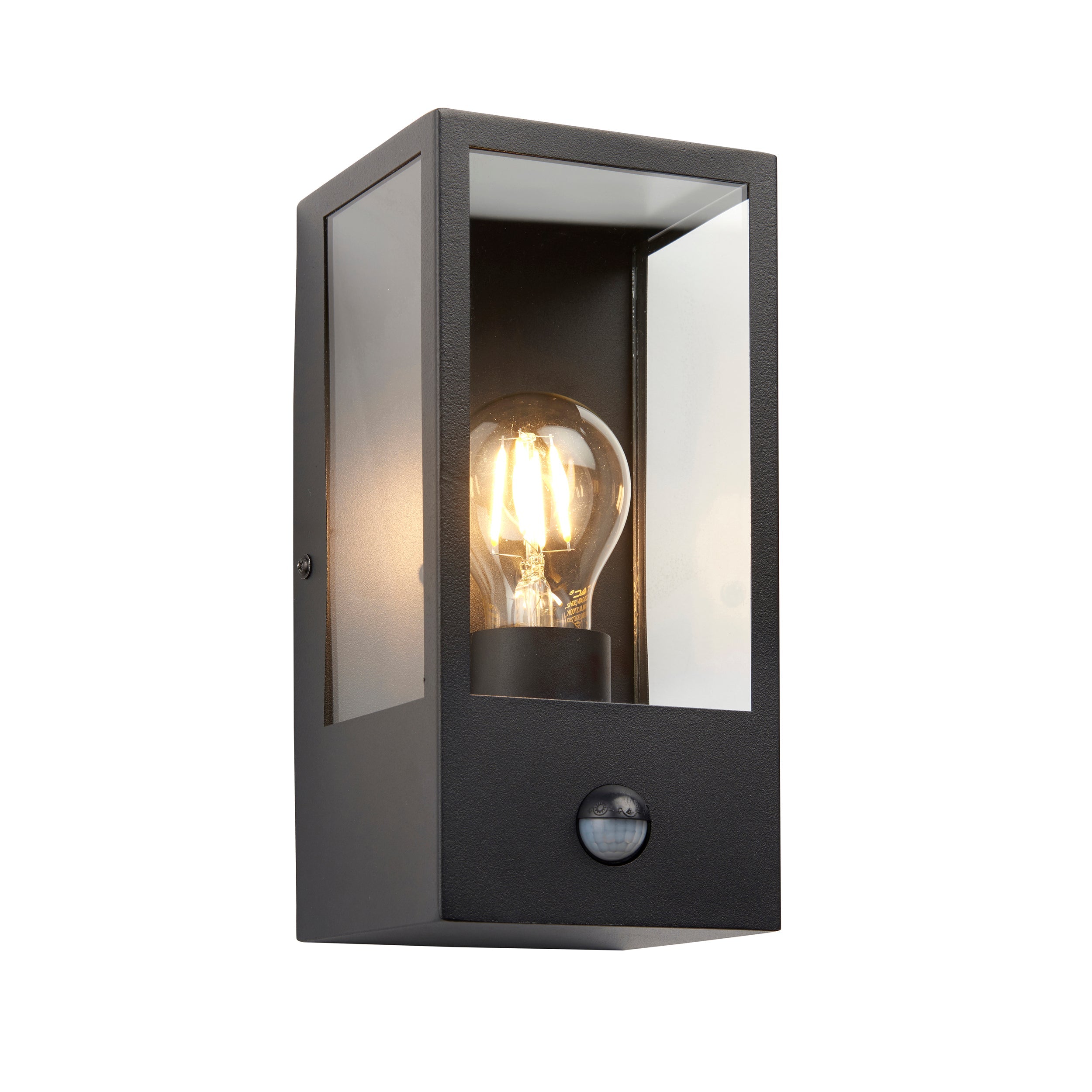 Endon Oxford Outdoor PIR Wall Light Black Amos Lighting Home