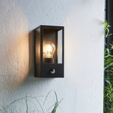 Endon Oxford Outdoor PIR Wall Light Black –  from Amos Lighting + Home