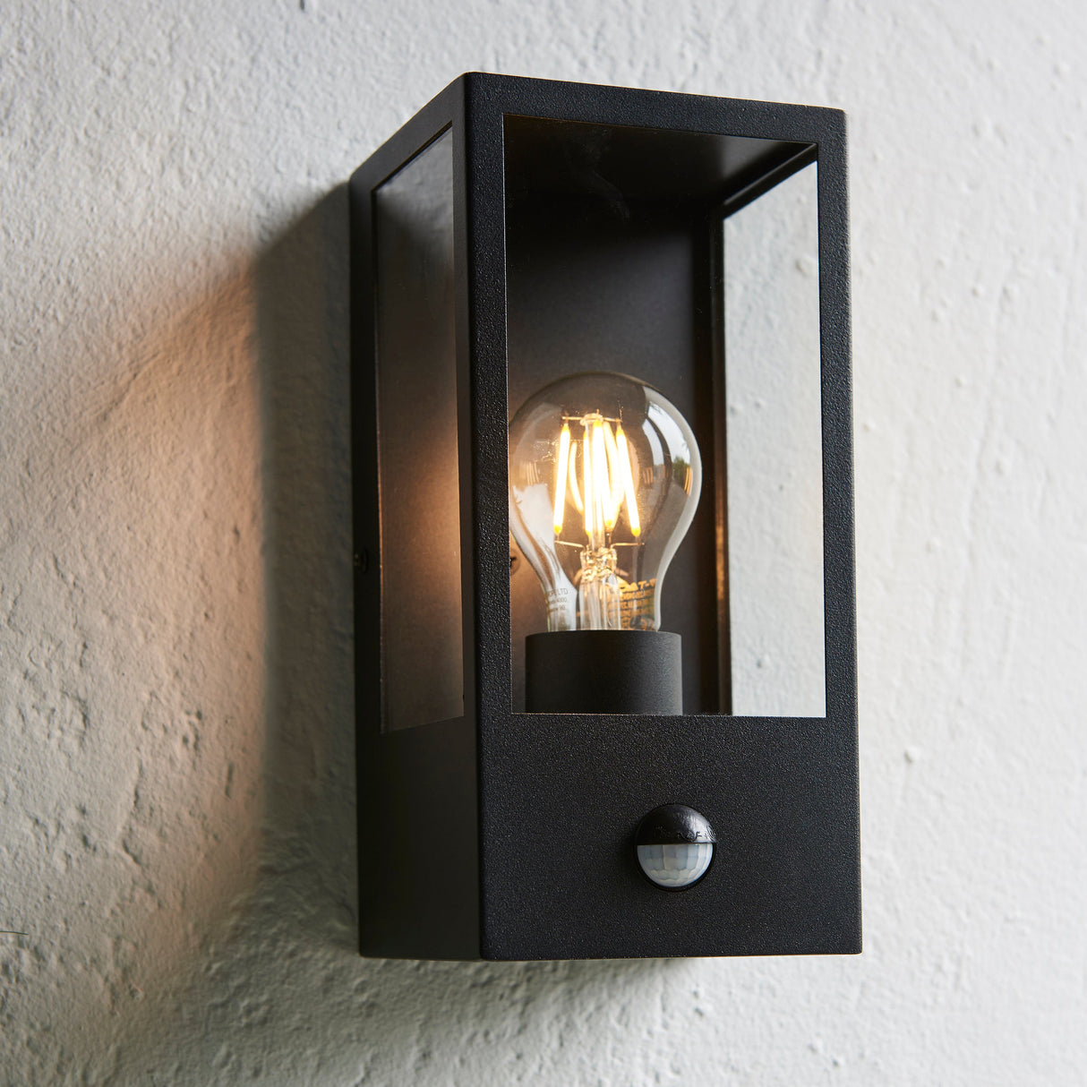 Endon Oxford Outdoor PIR Wall Light Black –  from Amos Lighting + Home