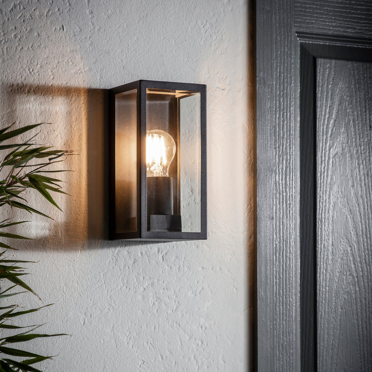 Endon Oxford Outdoor Wall Light Black –  from Amos Lighting + Home