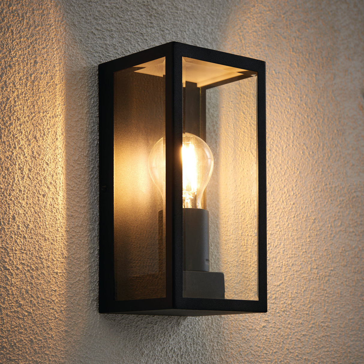 Endon Oxford Outdoor Wall Light Black –  from Amos Lighting + Home